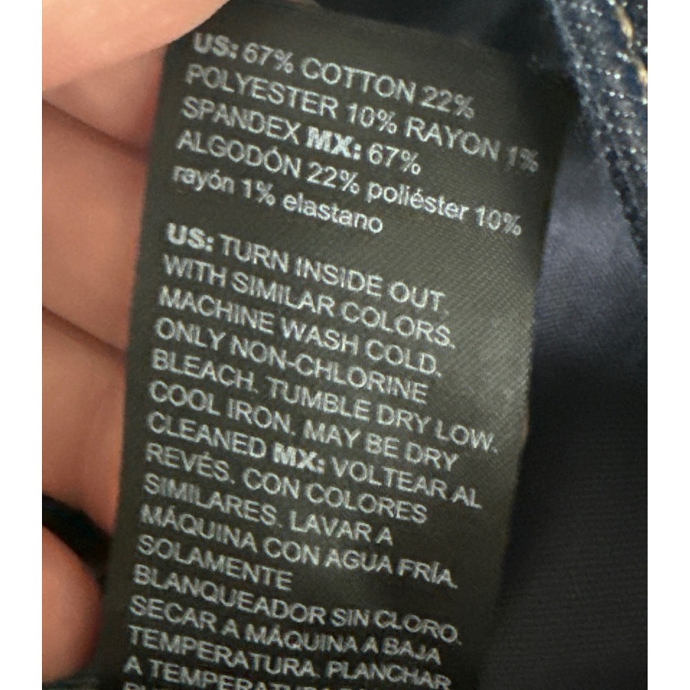 White House Black Market WHBM High-Rise Mariner Wide Leg Jeans Sailor Dark Sz 8 - Picture 12 of 15